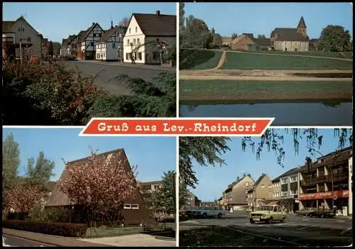 Rheindorf Gruß aus Lev.- Rheindorf Mehrbild-AK mit Ortsansichten 1980