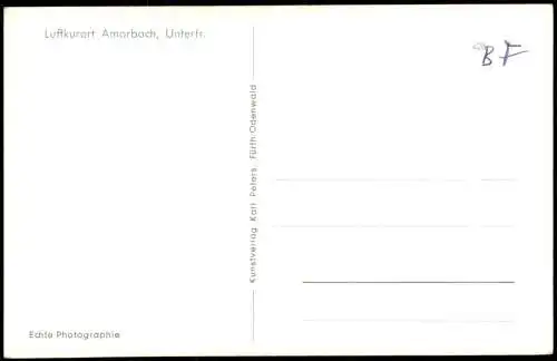 Ansichtskarte Amorbach Panorama-Ansicht; Ort in Unterfranken 1960