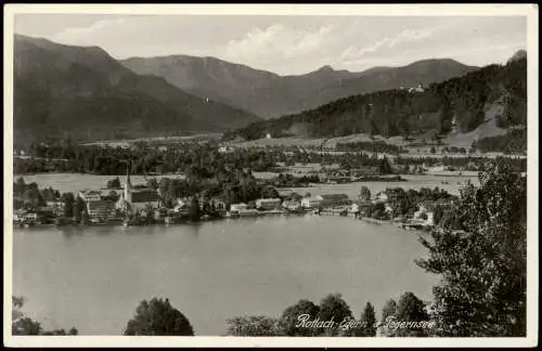 Ansichtskarte Egern-Rottach-Egern Panorama-Ansicht, Tegernsee 1930