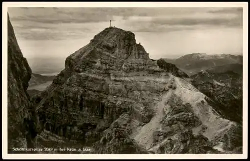 Elmau-Krün Umland-Ansicht Schöttlkarspitze bei Krün a. Isar 1940