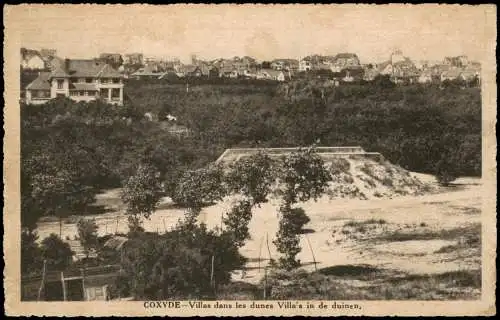 Postkaart Koksijde COXYDE-Villas dans les dunes 1920