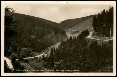 Masserberg Panorama-Ansicht, Thür. Wald. Fehrenbacher Schweiz 1950/1940