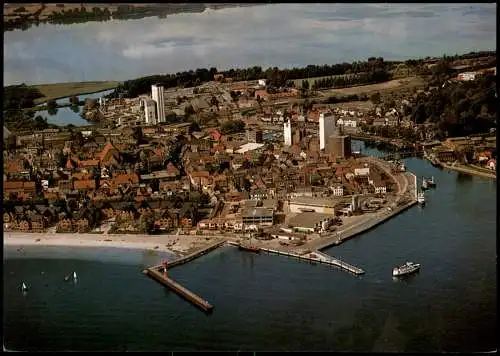 Ansichtskarte Eckernförde Luftbild Luftaufnahme 1980