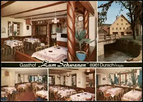 Ansichtskarte Durach Mehrbildkarte Gasthof Zum Schwanen Inh. L. Wegmann 1970