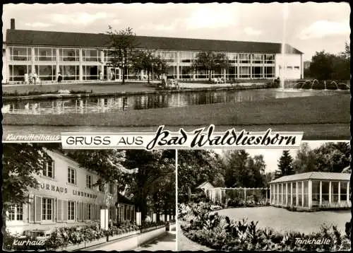 Bad Waldliesborn Mehrbildkarte mit Ortsansichten, Kurhaus, Trinkhalle 1967