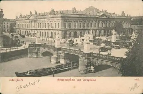 Ansichtskarte Berlin Schlossbrücke und Zeughaus 1903
