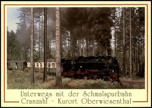 Ansichtskarte .Sachsen Schmalspurbahn Cranzahl-Oberwiesenthal 1998