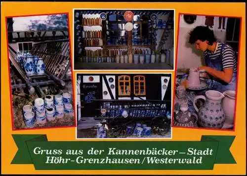 Höhr-Grenzhausen Mehrbild-AK Gruss aus der Kannenbäcker Stadt Ortsansichten 1987