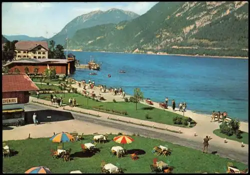 Ansichtskarte Pertisau-Eben am Achensee Panorama-Ansicht See und Berge 1969