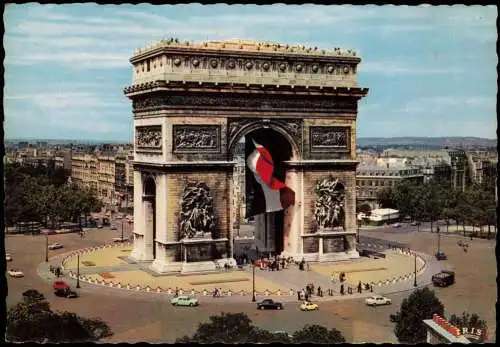 CPA Paris L'Arc de Triomphe, Triumphbogen 1960