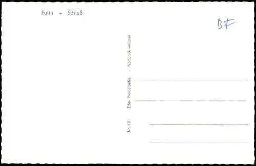 Ansichtskarte Eutin Großherzogliches Schloss (Außenansicht) 1960