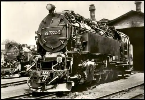 Ansichtskarte  Dampflokomotive Lokomotive der Harzbahnen Baureihe 99 1970