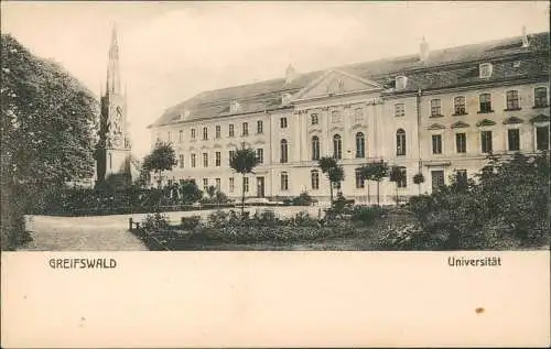 Ansichtskarte Greifswald Universität 1911