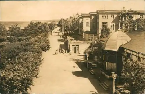 Ansichtskarte Zinnowitz Strandpromenade 1958