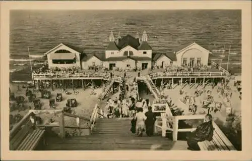 Ansichtskarte Sellin Seebrücke 1955