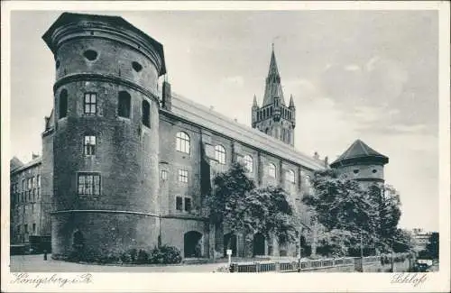 Postcard Königsberg (Ostpreußen) Калининград Schloß 1928