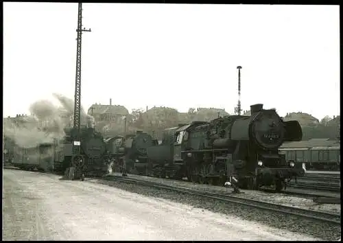 Ansichtskarte  Eisenbahn-Verkehr Dampflokomotive Bahnbetriebswerk Zittau 1990