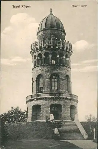 Ansichtskarte Bergen (Rügen) Arndt-Turm Insel Rügen 1912