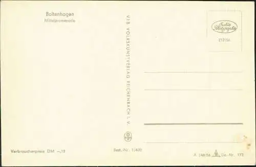 Ansichtskarte Boltenhagen Mittelpromenade 1956