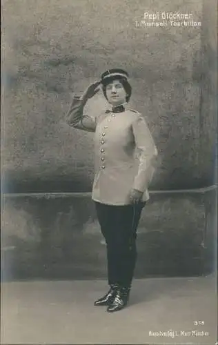 Ansichtskarte  Theater - Schauspieler Mamsell Tourbillon Foto AK 1915