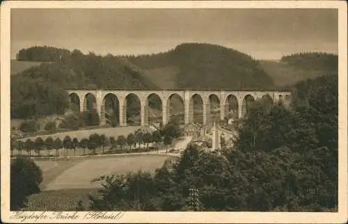 Ansichtskarte Oederan Hetzdorfer Brücke Flöhatal 1928