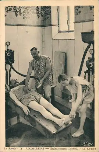 CPA Aix-les-Bains La Savoie - Etablissement Thermal La Douche 1926