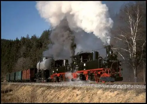 Dampflokomotive Preßnitztalbahn Museumsbahn Jöhstadt-Schmalzgrube-Steinbach 1997