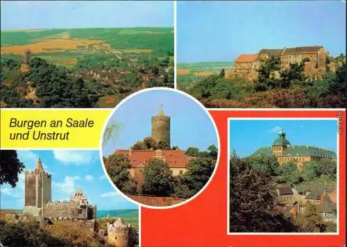 Bad Kösen Burg Saaleck, Neuenburg, Rudelsburg, Burg Schönburg, Schloß 1981