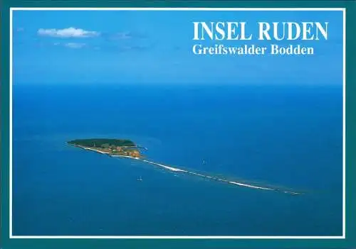 Ansichtskarte Insel Ruden-Kröslin Luftbild 2002