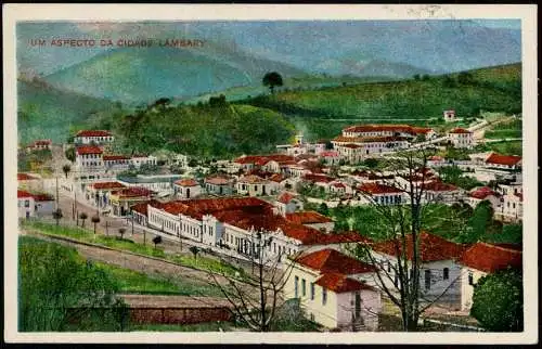 Postcard Lambari Lambary Brasil Stadtpartie 1926