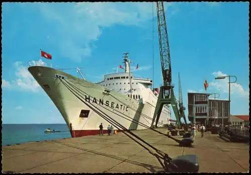 Schiff MS "Hanseatic" am Steubenhöft NORDSEEHEILBAD CUXHAVEN 1975