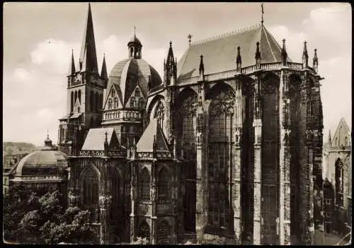 Ansichtskarte Aachen Aachener Dom Blick von Südosten 1957