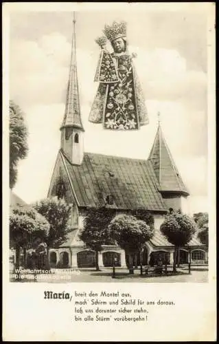 Ansichtskarte Altötting Gnadenkapelle "Maria" (Außen-Ansicht) 1955