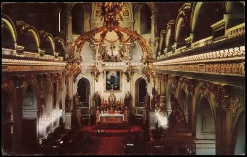 Québec INTERIOR OF THE BASILICA, INTÉRIEUR DE LA BASILIQUE 1958