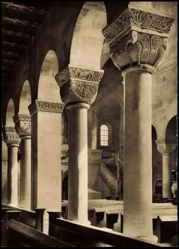 Gernrode-Quedlinburg Innenansicht Stiftskirche (Geweiht 1129) 1960