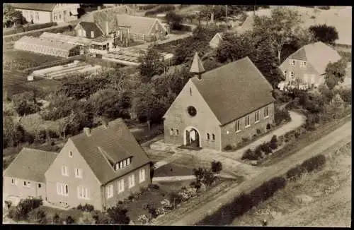 Ansichtskarte Bockhorn (Friesland) Luftbild Stadt Kirche 1961
