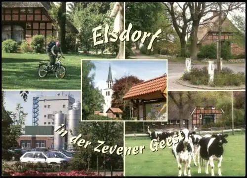 Elsdorf (Niedersachsen) Elsdorf In der Zevener Geest (Mehrbildkarte) 1980