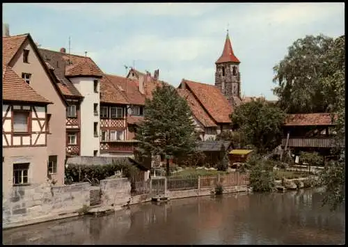 Ansichtskarte Lauf a.d.Pegnitz Partie an der Pegnitz 1975