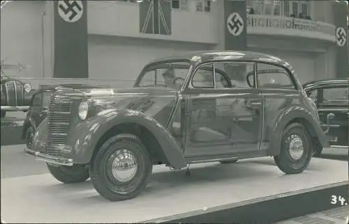 Ansichtskarte Berlin Opel Olympia (Gläserner Wagen) 1938