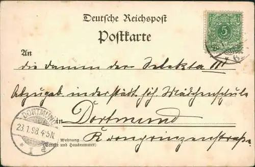 Ansichtskarte Berlin Reichstag - Rotdruck 1898