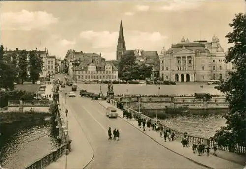 Ansichtskarte Schwerin Alter Garten 1969