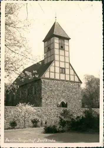 Ansichtskarte Tempelhof-Berlin Dorfkirche 1960