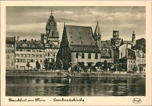 Ansichtskarte Frankfurt am Main Leonhardskirche, Stadt 1935
