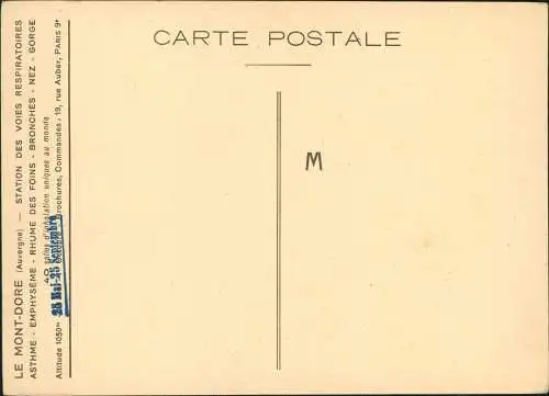 CPA Le Mont-Dore Grand Hall de l'Etablissement Thermal. 1945