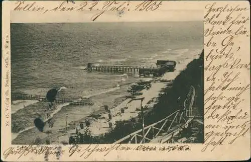 Ansichtskarte Sellin Strand 1905