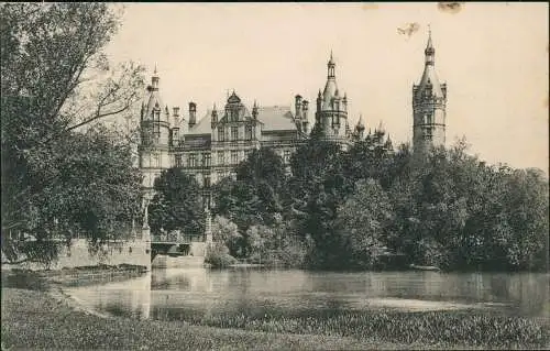 Ansichtskarte Schwerin Grossherzogliches Schloss 1912