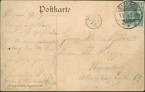 Ansichtskarte Stubbenkammer-Sassnitz Uferpartie beim Hängst 1911