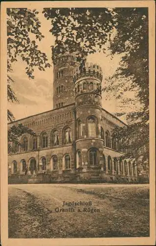 Ansichtskarte Binz (Rügen) Jagdschloss Granitz 1923