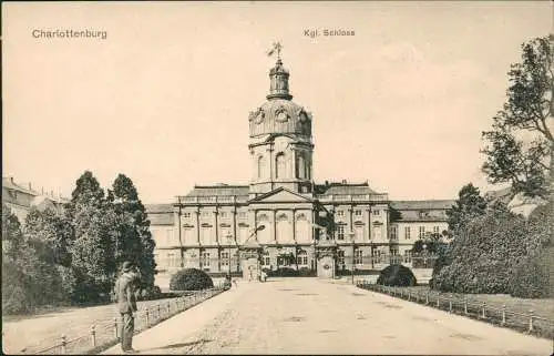 Ansichtskarte Charlottenburg-Berlin Kgl. Schloss Charlottenburg 1915