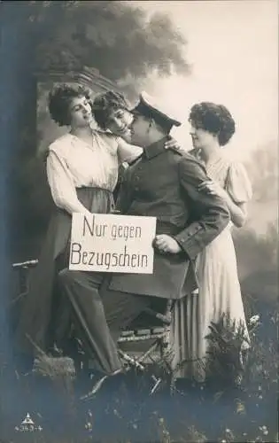 Ansichtskarte  Nur gegen Bezugsschein! 1916